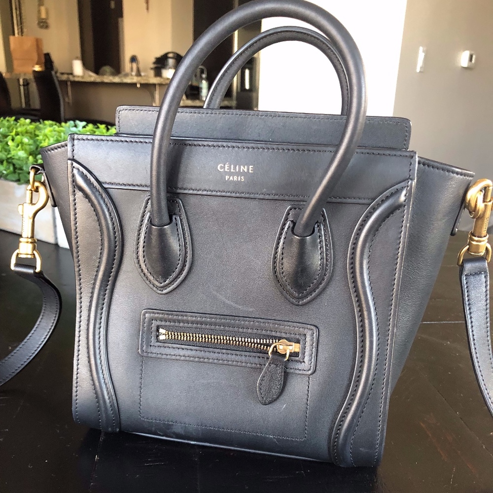 Celine Nano Luggage Bag in Smooth Calfskin